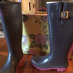 Gray Rain Boots